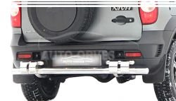 Захист заднього бампера Chevrolet Niva Bertone - тип: труба пряма фото 0