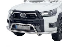 Защита переднего бампера Toyota Hilux 2020-... фото 0