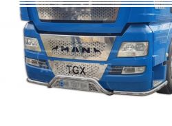 Front bumper protection MAN TGX, TGS euro 5, 6 v2 - additional service: installation of diodes фото 0