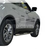 Side pipes with overlays Nissan X-Trail 2017-2021 Ø:60 mm фото 0
