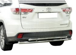 Захист заднього бампера Toyota Highlander 2017-2020 - тип: подвійний, 5-7 днів фото 0
