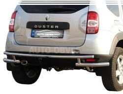 Rear bumper protection Renault Duster 2010-2017 фото 0