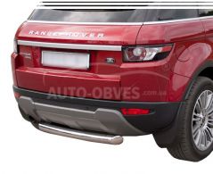 Range Rover Evoque 2015-2020 rear bumper protection - type: single pipe фото 0