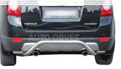 Защита заднего бампера Chevrolet Captiva 2006-2011 - тип: П-образная фото 0