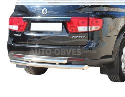 Ssangyong Kyron rear bumper protection - type: double фото 0