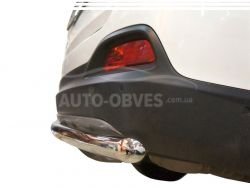 Rear bumper protection Kia Sorento Prime 2015-... - type: single pipe фото 0