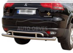 Rear bumper protection Mitsubishi Pajero Sport 2008-2016 фото 0