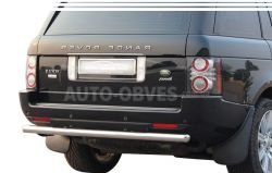 Range Rover Vogue rear bumper protection - type: single pipe фото 0