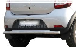 Sandero Stepway rear bumper protection - type: single pipe фото 0