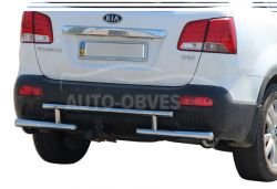 Rear bumper protection Kia Sorento - type: for towbar фото 0