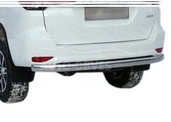 Toyota Fortuner rear bumper protection - type: single pipe, custom order 7-10 days фото 0