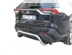 Rear bumper protection Toyota Rav4 2019-... - type: U-shaped фото 0