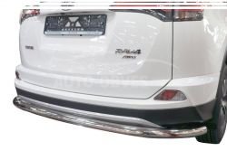 Захист заднього бампера Toyota Rav4 2016-2019 - тип: одинарна труба фото 0