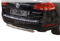 Volkswagen Touareg rear bumper protection - type: single pipe фото 0