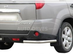 Rear bumper protection Nissan X-Trail t31 - type: single corners фото 0
