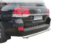 Rear bumper protection Toyota Land Cruiser 200 2007-2016 - type: single pipe фото 0