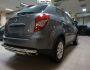 Ssangyong Korando rear bumper protection - type: double mustache фото 3