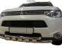 Bumper protection Mitsubishi Outlander 2013-2015 - type: model with plates фото 0