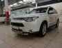 Bumper protection Mitsubishi Outlander 2013-2015 - type: model with plates фото 1