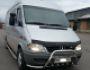 Front bumper protection Mercedes Sprinter 2000-2006 - type: with additional pipes фото 1