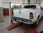 Toyota Hilux rear bumper protection - type: double corners d:76 фото 1