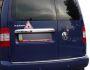 Накладка над номером на Volkswagen Caddy - тип: 2-х дверний під ключ нержавіюча сталь фото 3