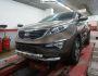 Bumper protection Kia Sportage 2010-2015 - type: model with plates фото 2