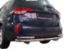 Rear bumper protection Kia Sorento 2013-2016 - type: pipe with corners фото 0