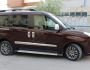 Накладки на молдинги дверные Fiat Doblo 2015-2022 4 шт широкий, нержавейка фото 1
