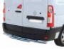 Rear bumper protection Nissan NV400, Opel Movano, Renault Master - type: tube with footrest фото 0
