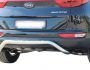 Rear bumper protection Kia Sportage IV - type: U-shaped фото 0