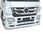 Front bumper protection Mercedes Actros MP3 - additional service: installation of diodes фото 1