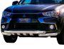 Bumper protection Mitsubishi ASX 2017-2020 - type: model, with plates фото 0