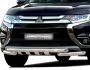Защита бампера Mitsubishi Outlander 2015-2020 - тип: модельная, с пластинами фото 0