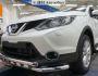Защита бампера Nissan Qashqai 2018-2021 - тип: модельная с пластинами фото 3