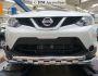 Bumper protection Nissan Qashqai 2014-2017 - type: model with plates фото 1