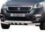 Bumper protection Peugeot Partner 2015-... - type: model, with plates фото 0