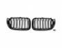 Решітка ніздрі BMW X3 F25 2014-2018 - тип: M-Look чорний глянець фото 2