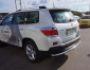 Toyota Highlander rear bumper protection - type: single pipe фото 1