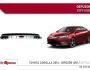 Rear bumper diffuser for Toyota Corolla фото 2