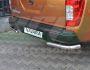 Rear bumper protection Nissan Navara 2016-... - type: single corners фото 1