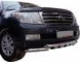 Bumper protection Toyota Land Cruiser 200 2007-2016 - type: model with plates фото 2