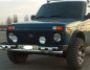 Bumper protection Lada Niva - type: model with plates фото 2