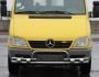 Захист переднього бампера Mercedes Sprinter 2000-2006 - тип: з обведенням номера фото 1