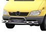 Захист переднього бампера Mercedes Sprinter 2000-2006 - тип: з обведенням номера фото 0