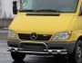 Захист переднього бампера Mercedes Sprinter 2000-2006 - тип: з обведенням номера фото 3