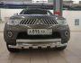 Bumper protection Mitsubishi Pajero Sport, L200 - type: model with plates фото 1