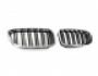 Nostril grille BMW 5 series F10 2011-2015 - type: 2 pcs chrome фото 1