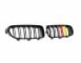 Nostril grill BMW 3 series F30, 31, 34 2012-2019 - type: 2 pcs german look фото 2