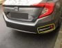Накладки на задні протитуманки Honda Civic Sedan X 2016-2021 - тип: 2 шт нержавійка фото 2